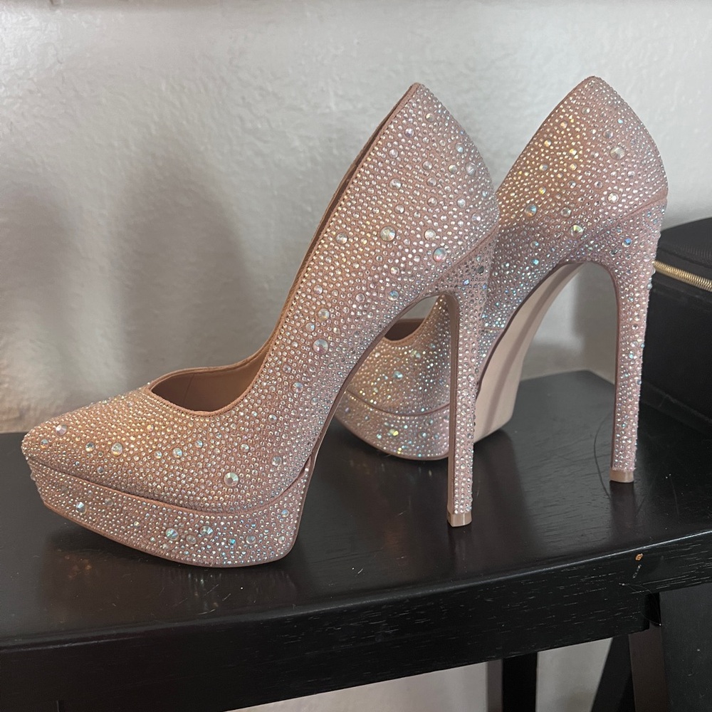 Steve Madden Rhinestone Heels - Picture 5 of 6